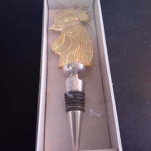 Rooster Head Wine Stopper New in Box